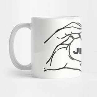 I love Jesus, Jesus Love, Love Hand Gesture Mug